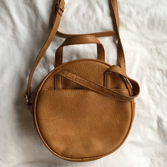 Bali Round Bag Faux Leather Circle Crossbody - Picture 1 of 8